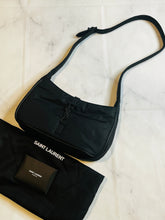Load image into Gallery viewer, Saint Laurent YSL Le 5 a 7 Black Nylon Hobo Bag