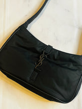 Load image into Gallery viewer, Saint Laurent YSL Le 5 a 7 Black Nylon Hobo Bag