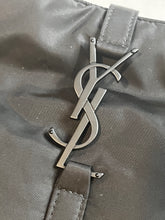 Load image into Gallery viewer, Saint Laurent YSL Le 5 a 7 Black Nylon Hobo Bag