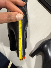 Load image into Gallery viewer, Chanel 14K Black Pearly Tall Boots CC Captoe