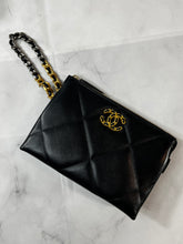 Load image into Gallery viewer, Chanel 19 Black Quilted Wristlet Clutch Bag
