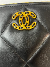 Load image into Gallery viewer, Chanel 19 Black Quilted Wristlet Clutch Bag