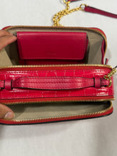 Load image into Gallery viewer, Chloe Small Croc Embossed Pink Vanity Crossbody