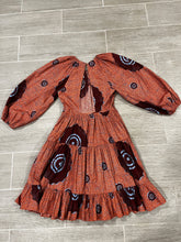 Load image into Gallery viewer, Ulla Johnson Orange Tribal Print Dress