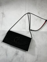 Load image into Gallery viewer, Christian Louboutin Black Glitter Loubi54 Crossbody Bag
