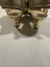 Load image into Gallery viewer, Fendi Colibri Gold Beaded Heels size 36.5