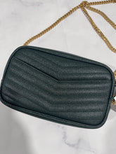 Load image into Gallery viewer, Saint Laurent YSL New Vert Fonce Lou Camera Crossbody Bag