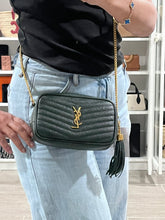 Load image into Gallery viewer, Saint Laurent YSL New Vert Fonce Lou Camera Crossbody Bag