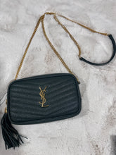 Load image into Gallery viewer, Saint Laurent YSL New Vert Fonce Lou Camera Crossbody Bag
