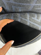 Load image into Gallery viewer, Balmain Navy Black Logo Backpack