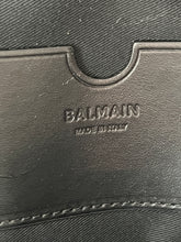 Load image into Gallery viewer, Balmain Navy Black Logo Backpack