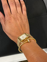 Load image into Gallery viewer, Olivia Burton London Rectangle Gold Mesh Watch