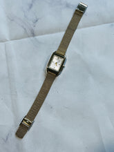 Load image into Gallery viewer, Olivia Burton London Rectangle Gold Mesh Watch