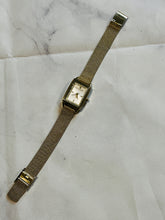 Load image into Gallery viewer, Olivia Burton London Rectangle Gold Mesh Watch