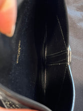 Load image into Gallery viewer, Saint Laurent YSL Black Embossed Envelope Clutch