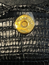 Load image into Gallery viewer, Saint Laurent YSL Black Embossed Envelope Clutch