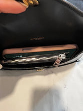 Load image into Gallery viewer, Saint Laurent YSL Black Embossed Envelope Clutch