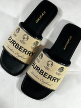 Load image into Gallery viewer, Burberry Label Print Slides Size 38.5