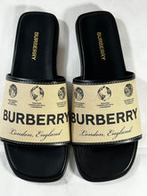 Load image into Gallery viewer, Burberry Label Print Slides Size 38.5