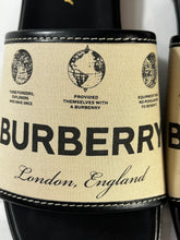Load image into Gallery viewer, Burberry Label Print Slides Size 38.5