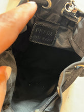 Load image into Gallery viewer, Prada Re-Nylon Black Drawstring Pouch