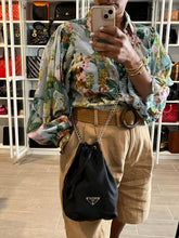 Load image into Gallery viewer, Prada Re-Nylon Black Drawstring Pouch