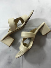 Load image into Gallery viewer, Bottega Veneta Ivory Slip On Block Heel Sandals