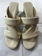 Load image into Gallery viewer, Bottega Veneta Ivory Slip On Block Heel Sandals