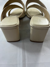 Load image into Gallery viewer, Bottega Veneta Ivory Slip On Block Heel Sandals