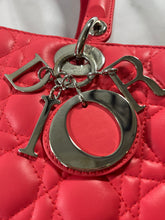 Load image into Gallery viewer, Dior Rose Pink Lambskin Large Lady Dior Bag