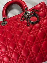 Load image into Gallery viewer, Dior Rose Pink Lambskin Large Lady Dior Bag
