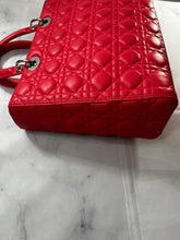 Load image into Gallery viewer, Dior Rose Pink Lambskin Large Lady Dior Bag