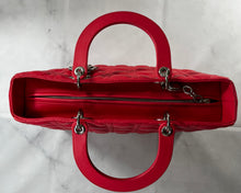 Load image into Gallery viewer, Dior Rose Pink Lambskin Large Lady Dior Bag