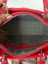 Load image into Gallery viewer, Dior Rose Pink Lambskin Large Lady Dior Bag