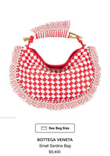 Load image into Gallery viewer, Bottega Veneta Bicolor Red White Sardine Bag