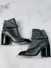 Load image into Gallery viewer, Chanel 22 Gray Metallic Booties
