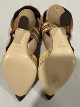 Load image into Gallery viewer, Fendi Colibri Mesh Raffia Heels size 36.5