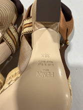 Load image into Gallery viewer, Fendi Colibri Mesh Raffia Heels size 36.5