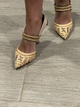 Load image into Gallery viewer, Fendi Colibri Mesh Raffia Heels size 36.5