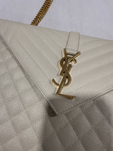 Load image into Gallery viewer, Saint Laurent YSL Large Envelope Cream Crossbody Shoulder bag