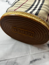 Load image into Gallery viewer, Burberry House Check Barrel Bag Espadrille Rubber Bottom