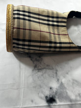 Load image into Gallery viewer, Burberry House Check Barrel Bag Espadrille Rubber Bottom