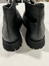 Load image into Gallery viewer, Gucci GG Black Leather Lug Sole Combat Boot Size 12