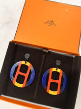 Load image into Gallery viewer, Hermes Multicolor Horn Statement Earrings
