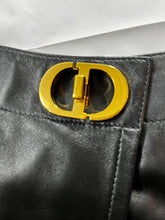 Load image into Gallery viewer, Christian Dior CD Buckle Leather Skort