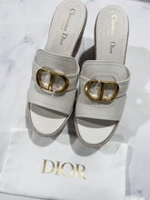 Load image into Gallery viewer, Dior 30 Montaigne Ivory Wedge Slide