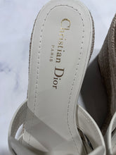 Load image into Gallery viewer, Dior 30 Montaigne Ivory Wedge Slide