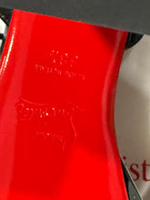 Load image into Gallery viewer, Christian Louboutin Black Patent Leather 130 Heel Sandal