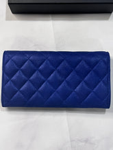 Load image into Gallery viewer, Chanel Cobalt Blue Long Wallet