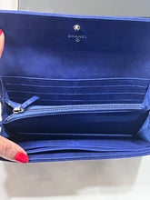 Load image into Gallery viewer, Chanel Cobalt Blue Long Wallet
